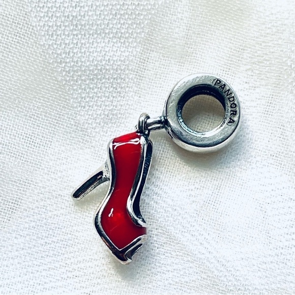 👠 NWOT Red High Heel Shoe Charm - Picture 3 of 13